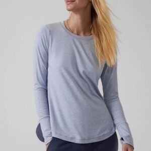 Athleta Uptempo Top XS Light Grayish Blue